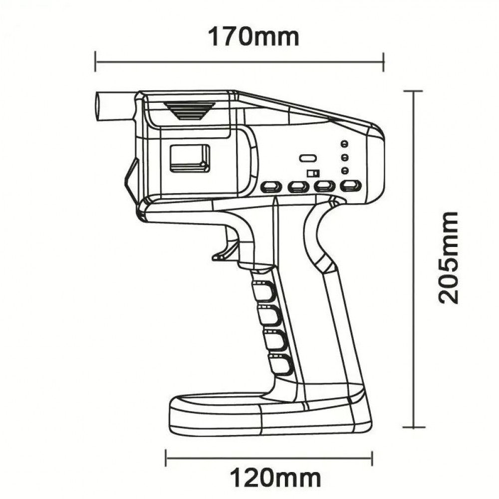 Flavour Blaster Cocktail Gun für Duft-Blasen und Dampf (mit 5 Aromen und Spule für Rauch)