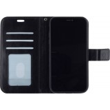 Hülle iPhone 13 mini - Premium Flip Leder Tasche - Schwarz