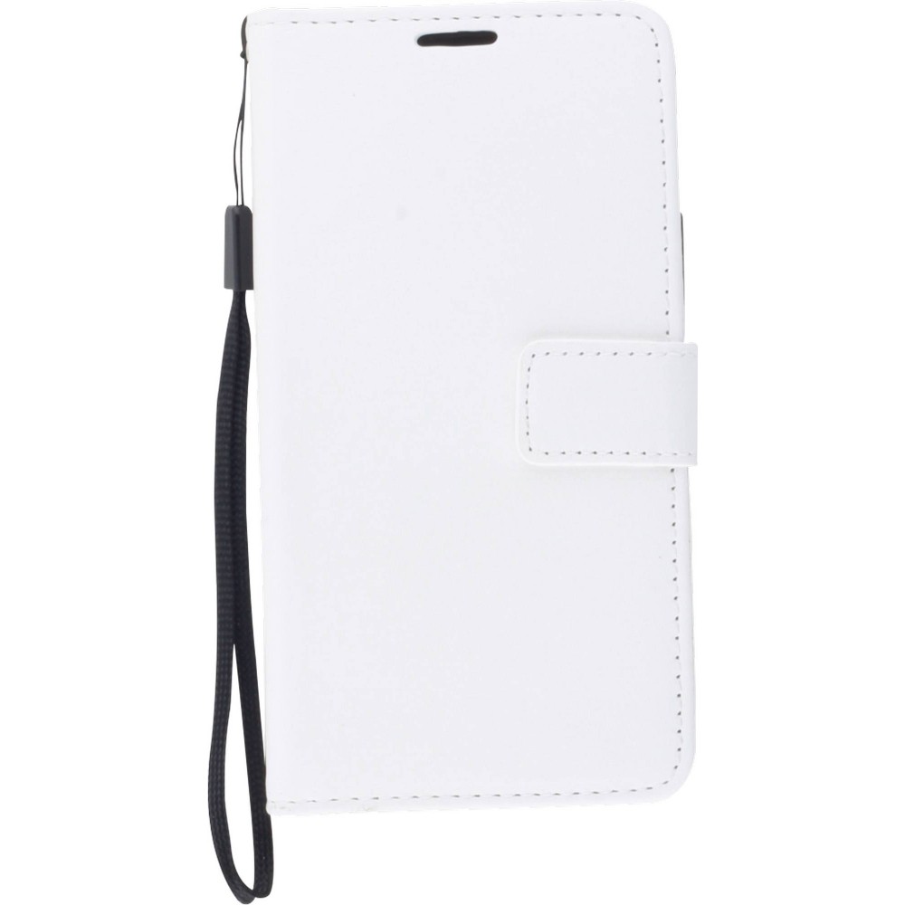 Hülle iPhone 16 Pro Max - Premium Flip Leder Tasche - Weiss