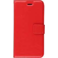 Hülle iPhone 16 Pro Max - Premium Flip Leder Tasche - Rot