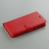 Hülle iPhone 16 Pro - Premium Flip Leder Tasche - Rot