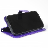 Hülle iPhone 16 Pro Max - Premium Flip Leder Tasche - Violett