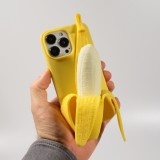 iPhone 13 Pro Case Hülle - Lustige Spass Hülle 3D Banane - Gelb