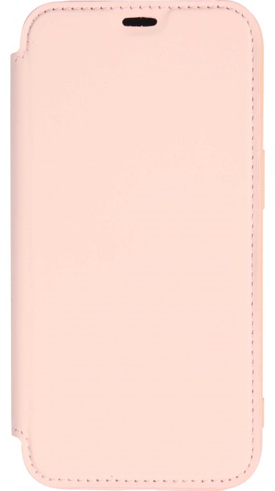 iPhone 15 Case Hülle - Flip weiches Silikon mit matt glatter Oberfläche - Beige