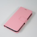 Hülle iPhone 16 Plus - Premium Flip Leder Tasche - Hellrosa