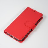 Hülle iPhone 16 Plus - Premium Flip Leder Tasche - Rot