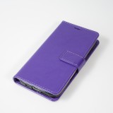 Hülle iPhone 16 Plus - Premium Flip Leder Tasche - Violett