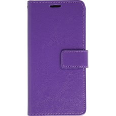 Hülle iPhone 16 - Premium Flip Leder Tasche - Violett