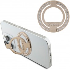 Guess Magnetring Telefonhalter mit Strass kompatibel Magsafe - Gold