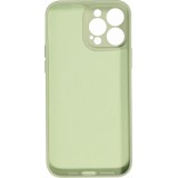 Housse iPhone 15 - Coque en silicone souple avec MagSafe et protection pour caméra - Vert