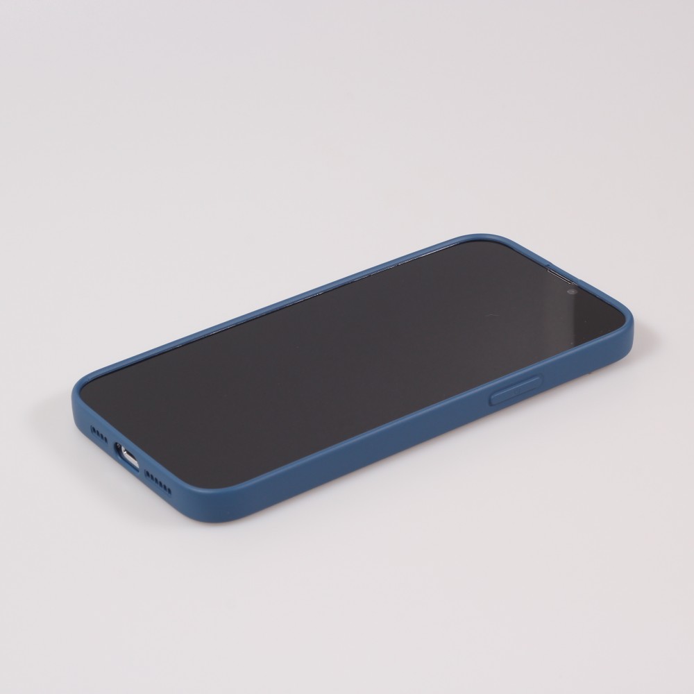 iPhone 15 Pro Max Case Hülle - Soft-Shell silikon cover mit MagSafe und Kameraschutz - Blau