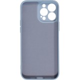 iPhone 13 Pro Case Hülle - Soft-Shell silikon cover mit MagSafe und Kameraschutz - Blau grau