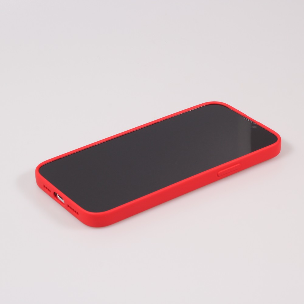 iPhone 13 Pro Max Case Hülle - Soft-Shell silikon cover mit MagSafe und Kameraschutz - Rot