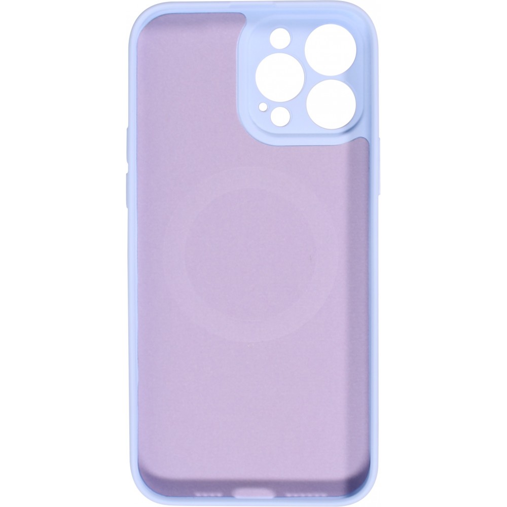 iPhone 13 Pro Max Case Hülle - Soft-Shell silikon cover mit MagSafe und Kameraschutz - Hell- Violett