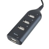 4-Port USB Hub Highspeed Multiport 4x USB-A / PC / Laptop / TV Multistecker - Schwarz