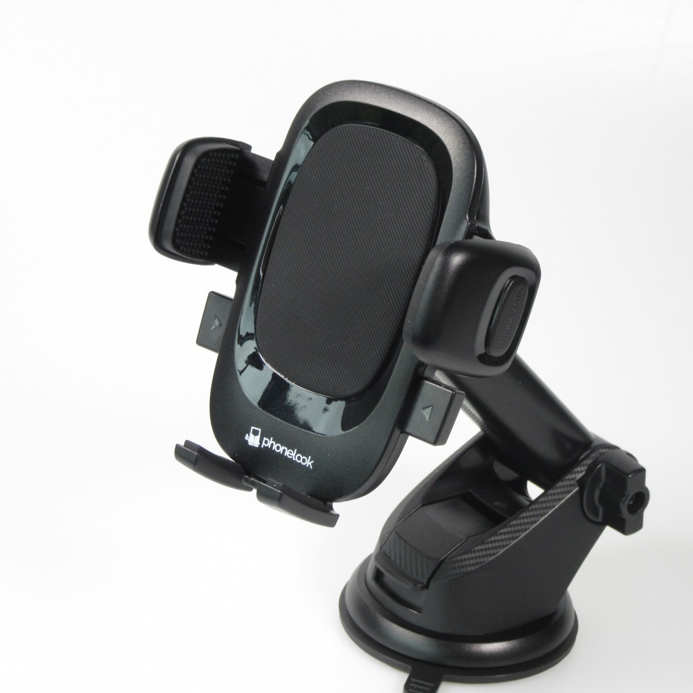 Universeller robuster 360 Grad Autotelefonhalter für Windschutzscheibe & Armaturenbrett - PhoneLook - Schwarz