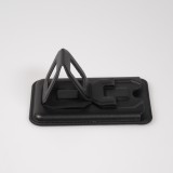 Magnetischer Kartenhalter wallet MagSafe veganes Leder mit starkem Magneten und integriertem Klappständer - Schwarz