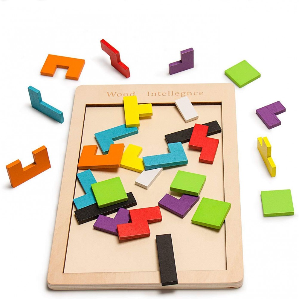 Tetris Holzpuzzle, Puzzles, Holzbausteine, Bildung, Entdeckung, Kinder