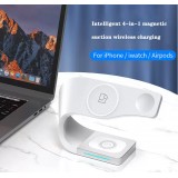 Magnetische Wireless Ladestation 15W für iPhone - Apple Watch, AirPods - Schwarz