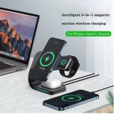 Magnetische Wireless Ladestation 15W für iPhone - Apple Watch, AirPods - Schwarz