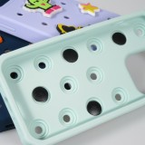 3D-Schmuck Charm für Silikonhülle mit Löcher im Crocs-Stil - Colorful Zeplin