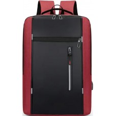 Universal Travel Urban Backpack waterproof - Transport Rucksack für Notebook 15.6 Zoll (MacBook, HP, Acer) - Rot