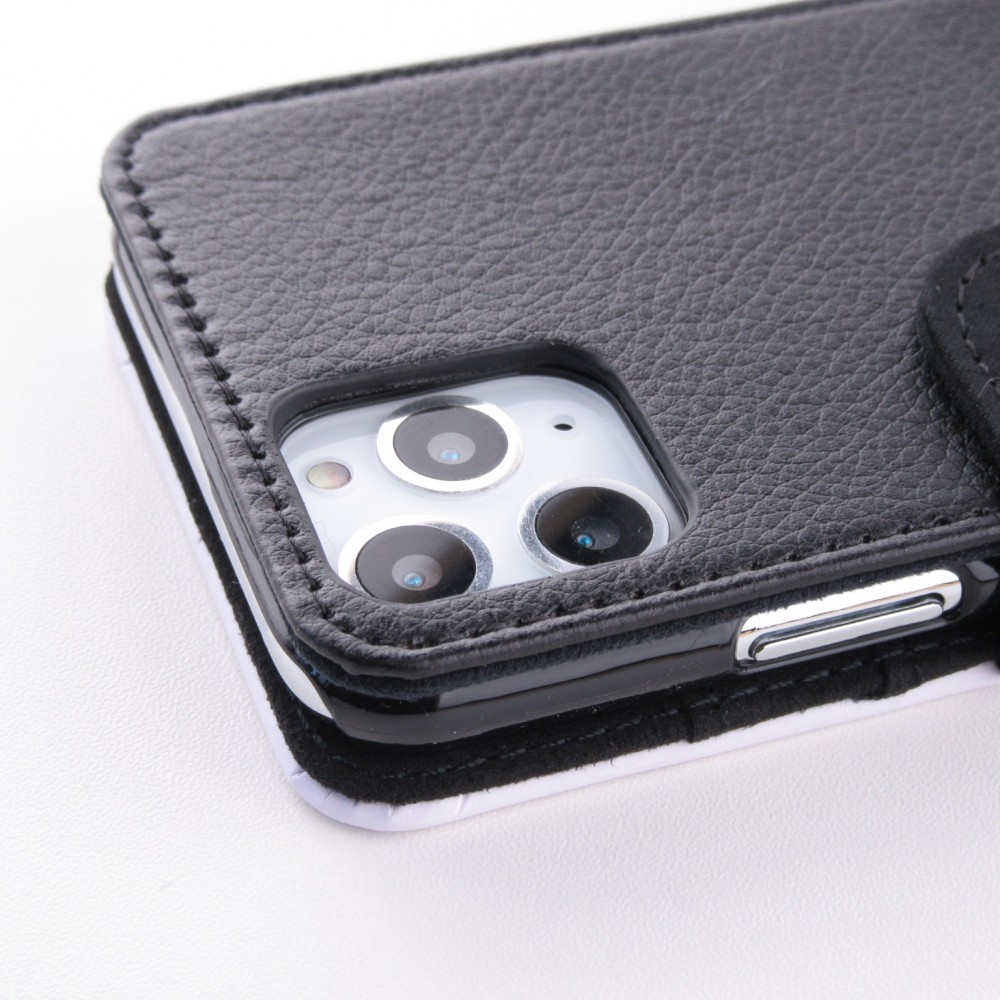 Hülle iPhone 11 Pro Max - Wallet schwarz Angry Dont Touch