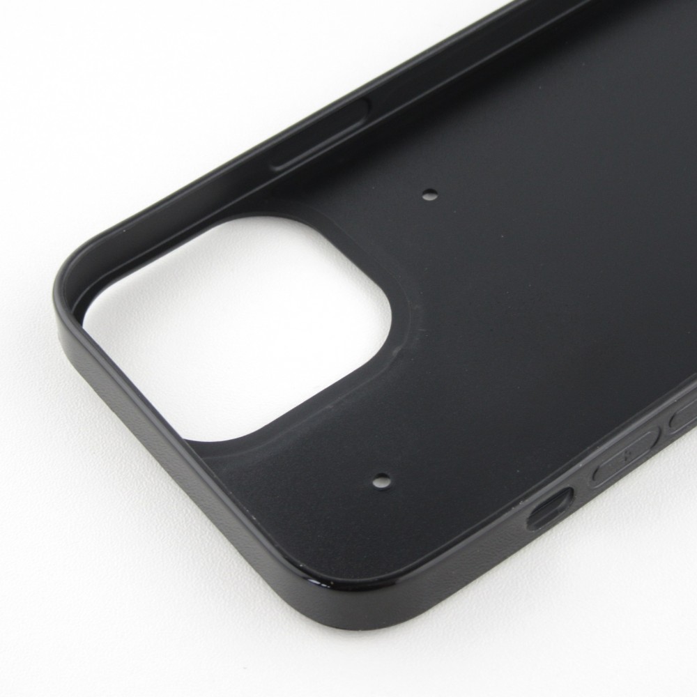 iPhone 12 / 12 Pro Case Hülle - Silikon schwarz Funkelndes Nordlicht