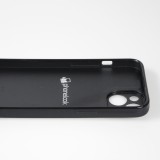 iPhone 15 Case Hülle - Silikon schwarz Weihnachten 2023 Minimalistischer Weihnachtsmann