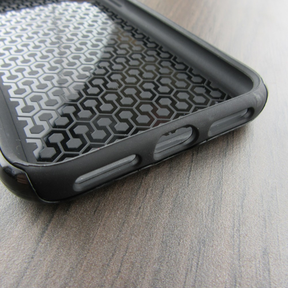 iPhone X / Xs Case Hülle - Hybrid Armor schwarz Cocktail Rezept Hugo