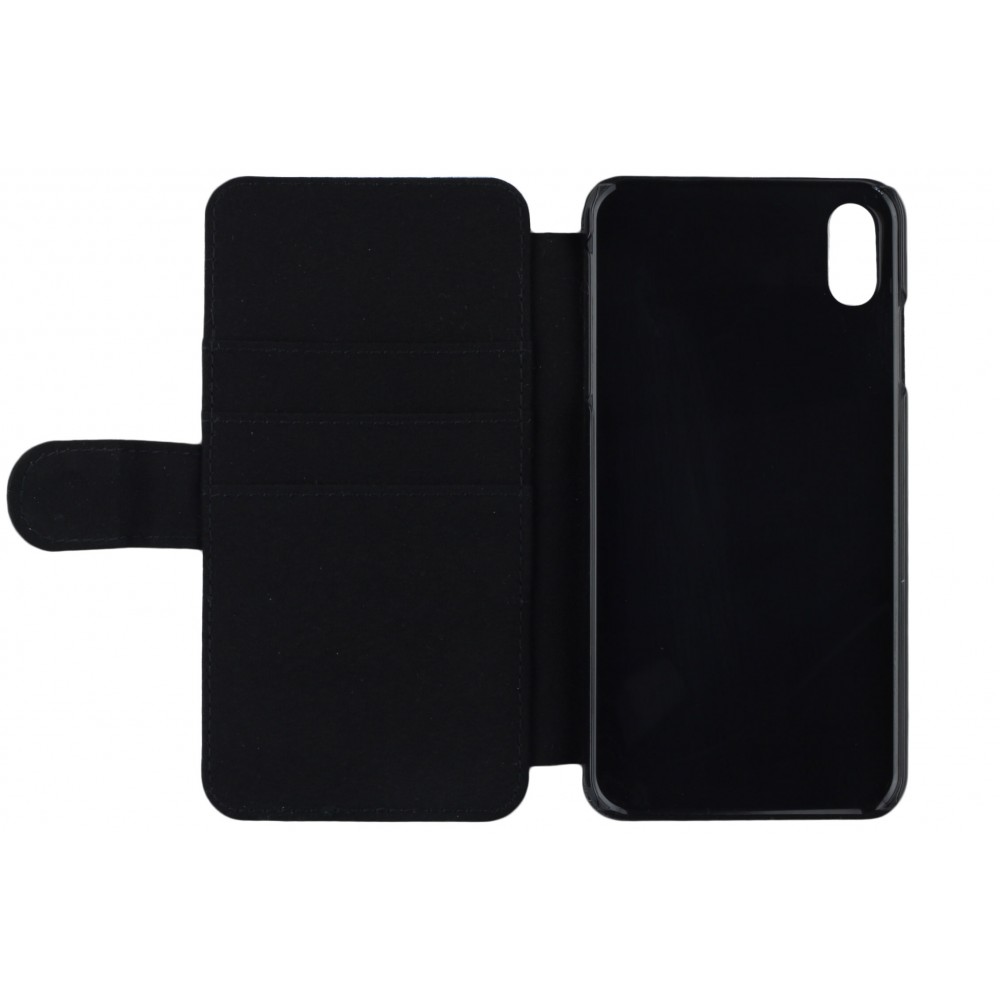 iPhone Xs Max Case Hülle - Wallet schwarz Austria personalisierbares Fussballtrikot