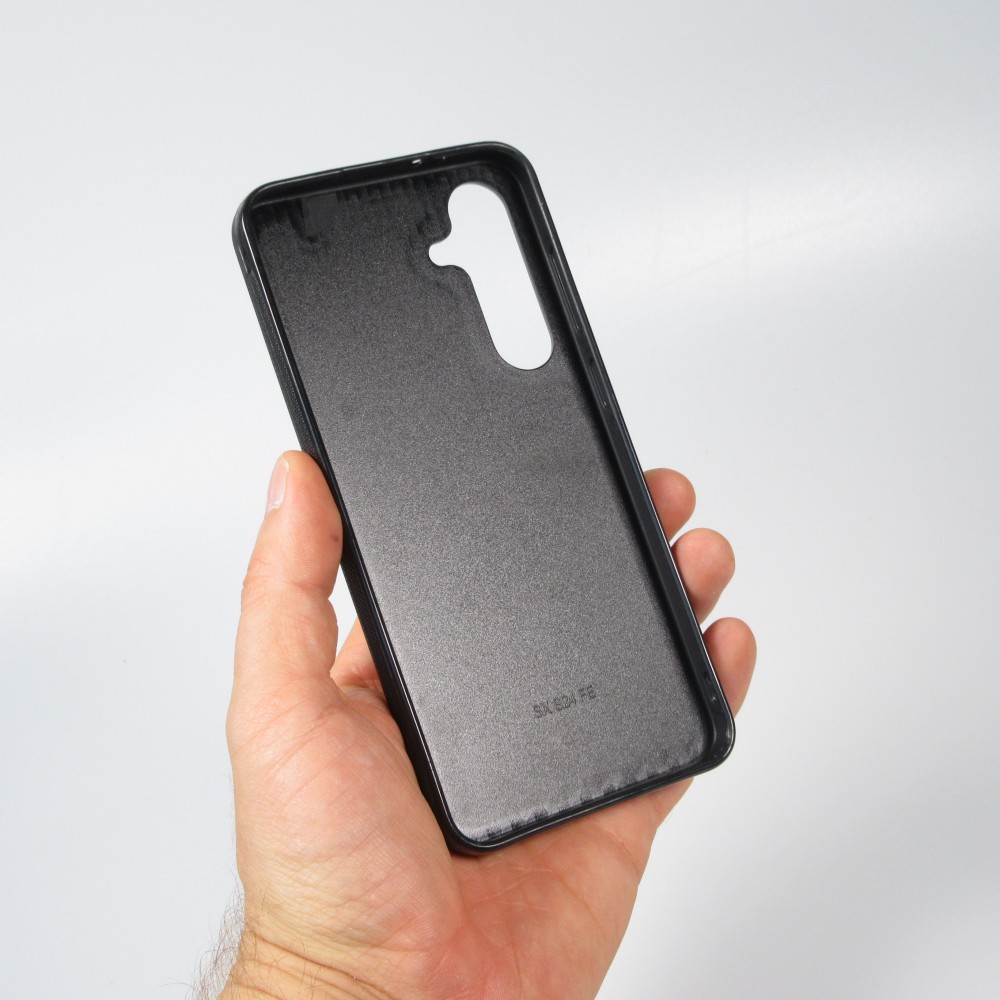 Samsung Galaxy S24 FE Case Hülle - Silikon schwarz Weihnachten 2023 Minimalistischer Weihnachtsmann