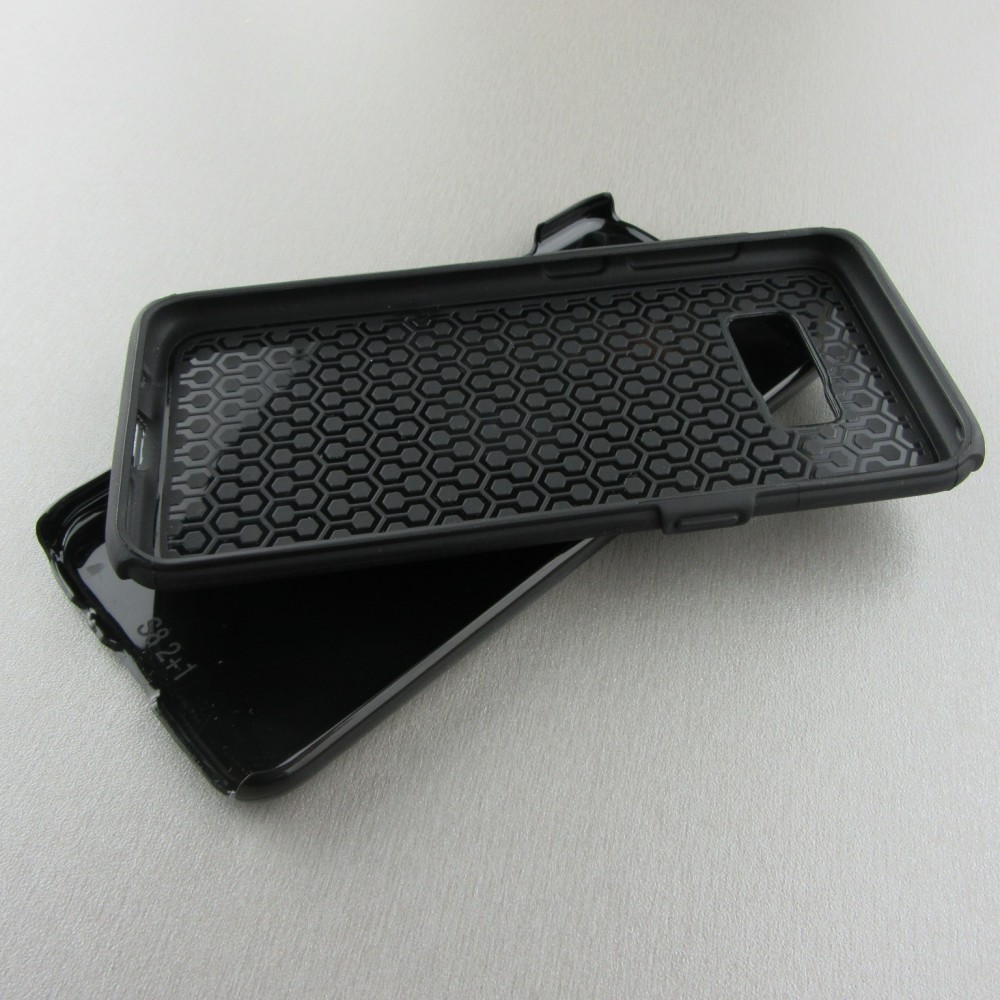 Samsung Galaxy S8 Case Hülle - Hybrid Armor schwarz Sommer Blumenmuster