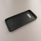 Samsung Galaxy S8 Case Hülle - Silikon schwarz Snowboarder Berg