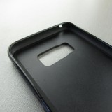 Samsung Galaxy S8 Case Hülle - Silikon schwarz Schwarze Katze unter dem Vollmond