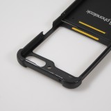 Samsung Galaxy Z Flip5 Case Hülle - Silikon schwarz Grüner Marmor und abstrakter Leopard