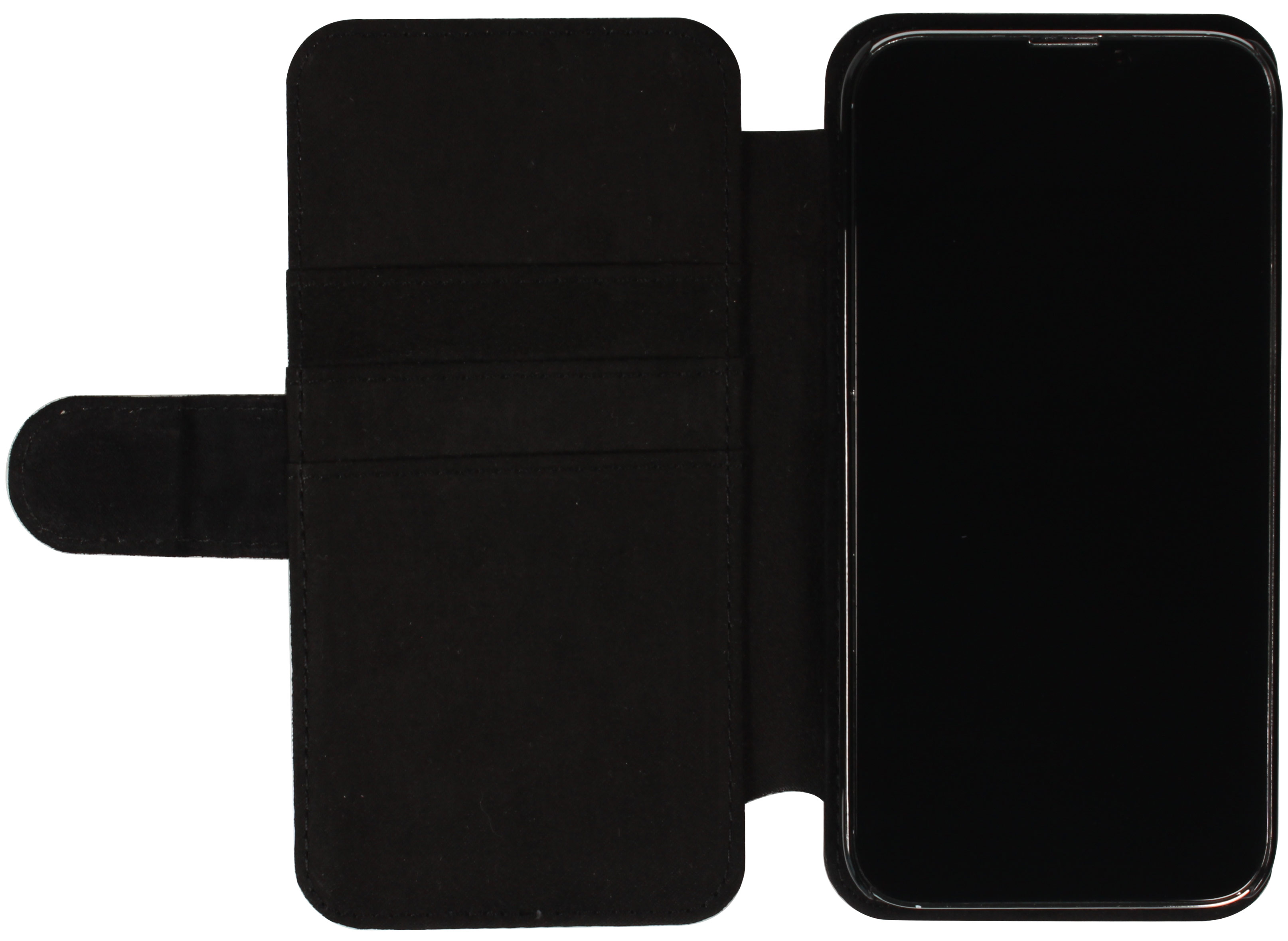 Hülle iPhone 13 Pro Max - Wallet schwarz Blue Forest